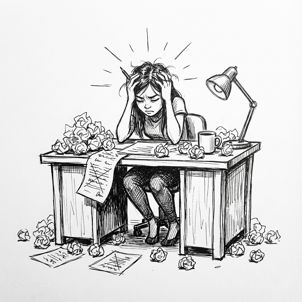 Writer's block and frustration