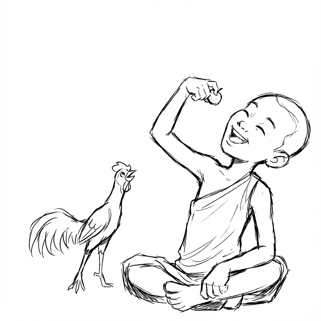 Xieng Mieng trickster tale sketch